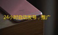 24小时自动发号，推广省时又省力